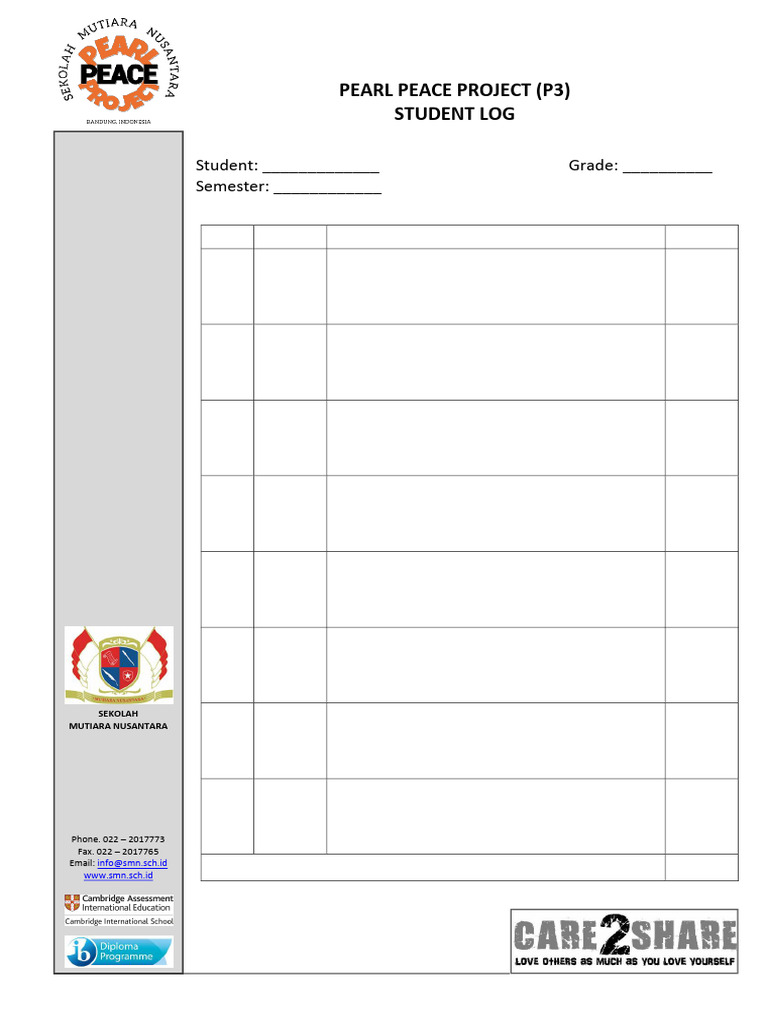 Student Log | PDF