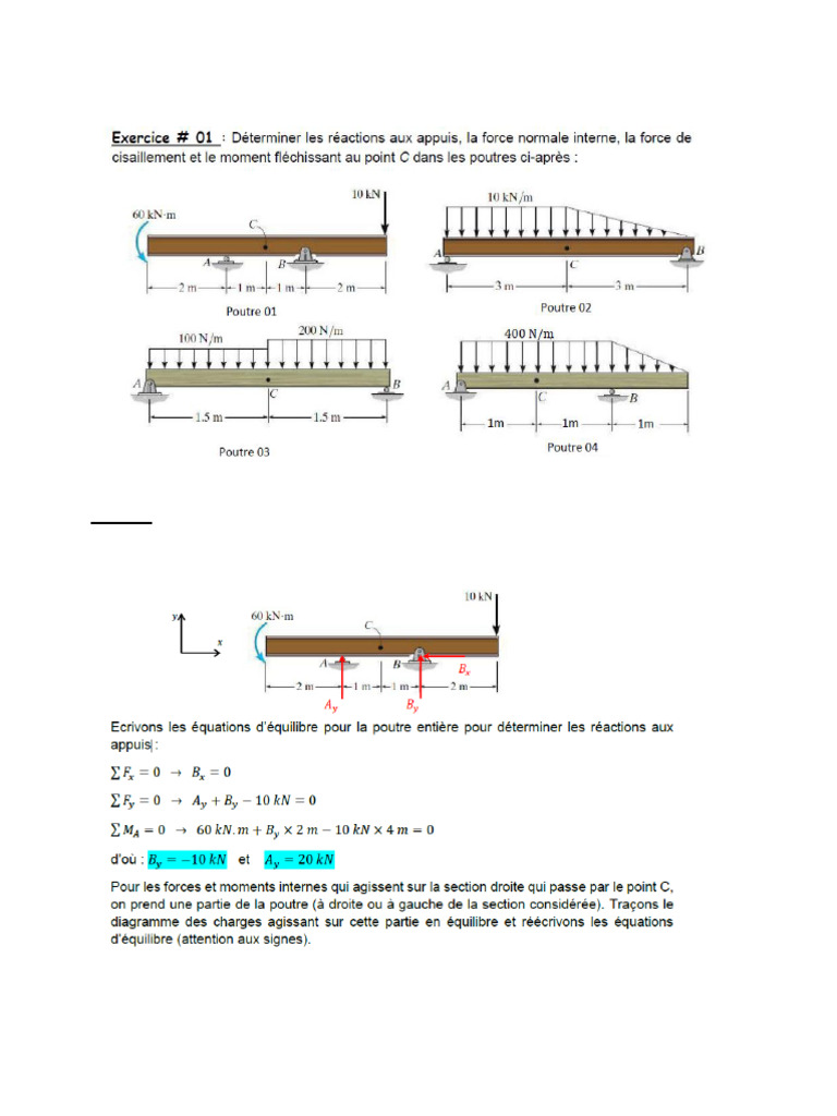 Calculs de contraintes et déformations | PDF | Résistance des matériaux ...