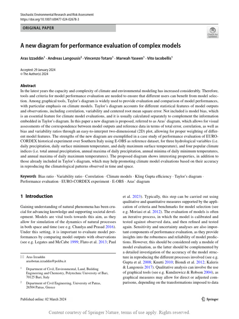 A New Diagram For Performance Evaluation of Comple | PDF | Variance ...