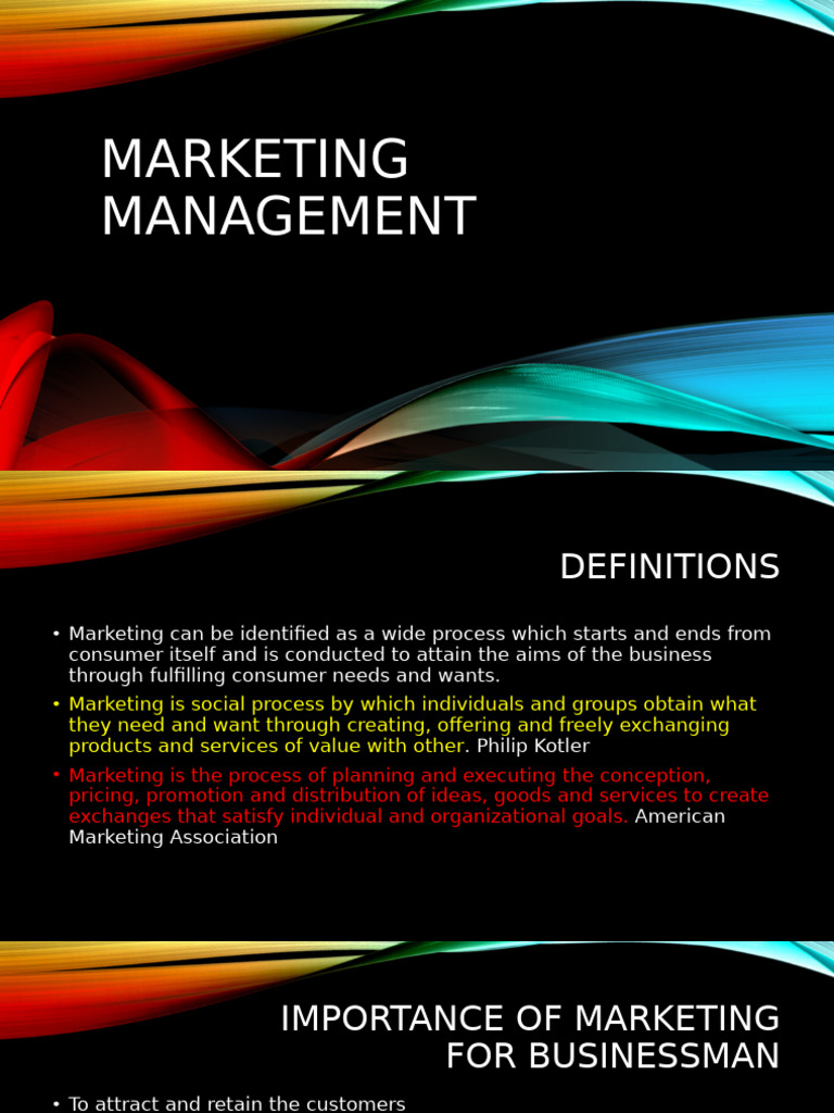 Marketing Management Essentials Explained | PDF | Marketing | Market ...