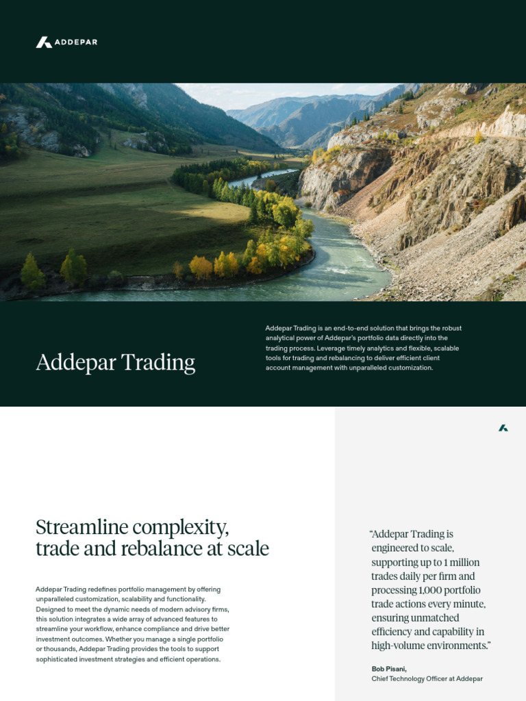 Addepar Trading: Streamlined Portfolio Management | PDF | Asset ...