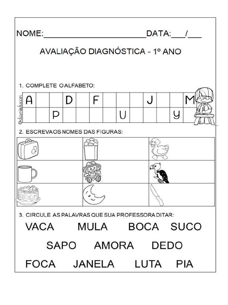 Língua Portuguesa 1º Ano | PDF