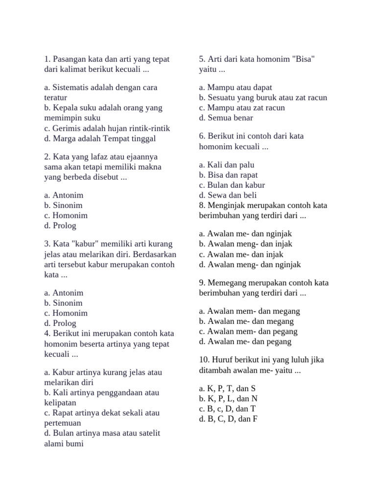Bahasa Indonesia Kelas 4 Semester 1 Bab 2 Kurikulum Merdeka | PDF