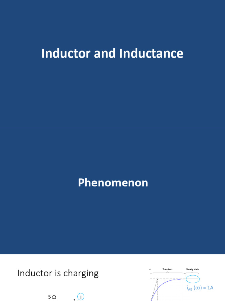 Inductor Charging and Discharging Equations | PDF | Inductor | Inductance