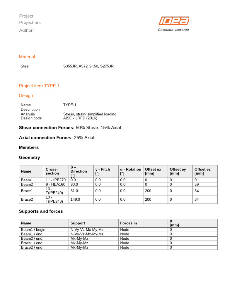 Steel Structure Design Analysis Report | PDF | Building Engineering ...