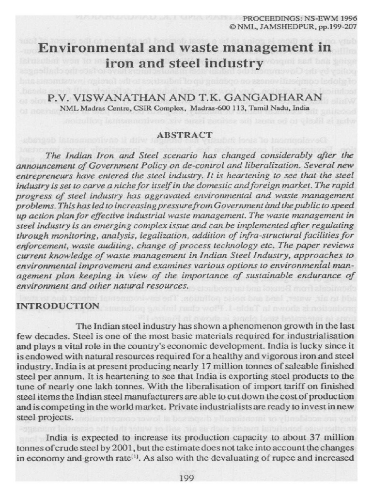 Environmental and Waste Management in Ir | PDF | Waste | Waste Management