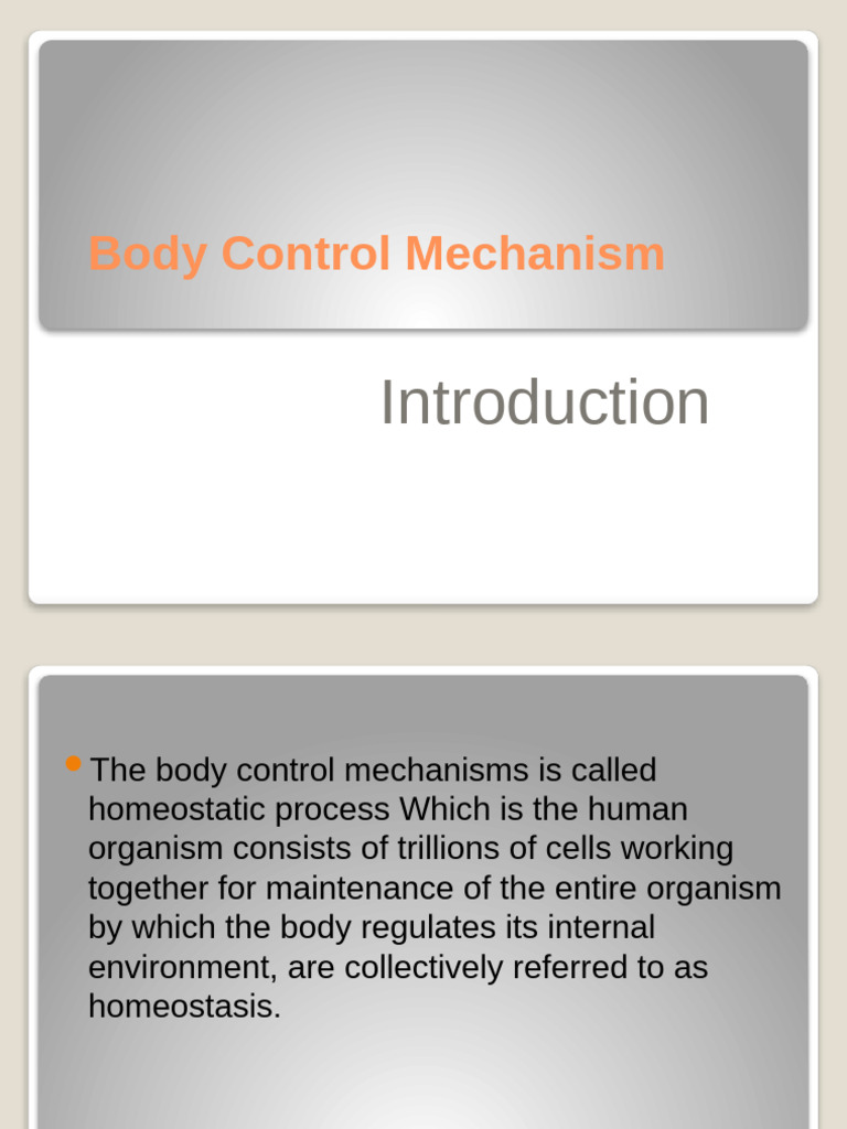 Understanding Body Control Mechanisms | PDF | Human Body | Homeostasis