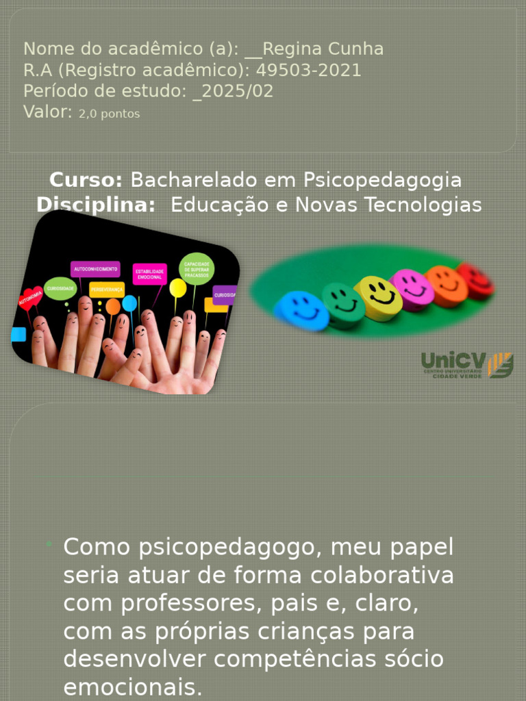 Desenvolvimento Sócio-Emocional Infantil | PDF | Emoções | Empatia