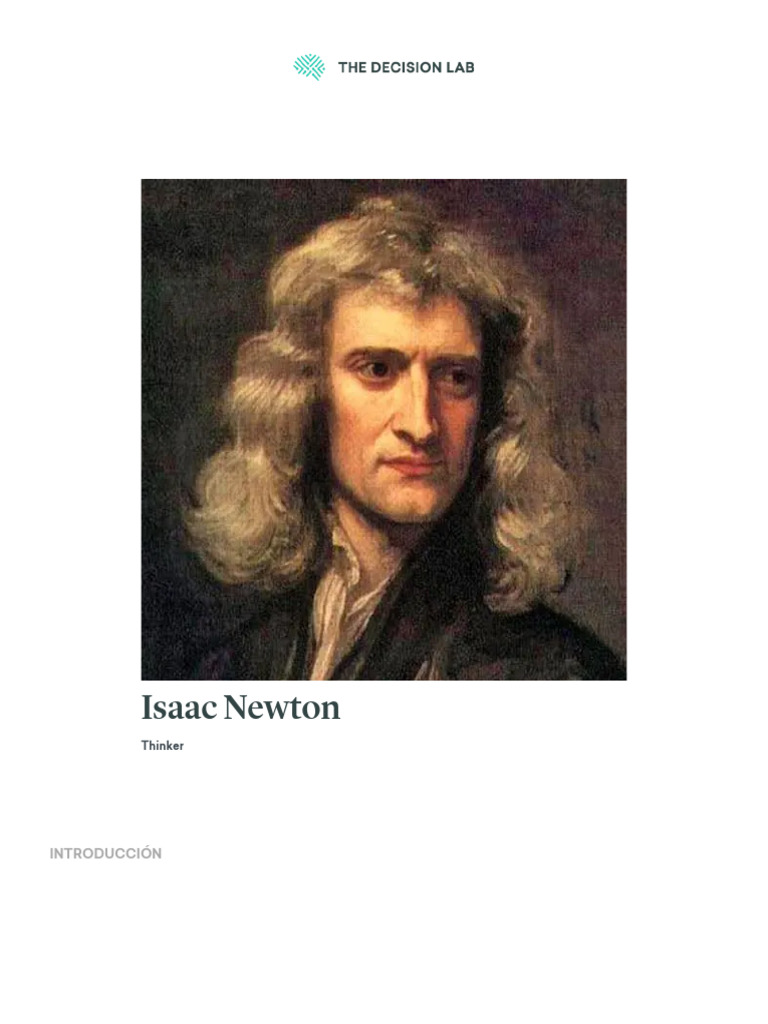 Isaac Newton - The Decision Lab | PDF | Isaac Newton | Gravedad