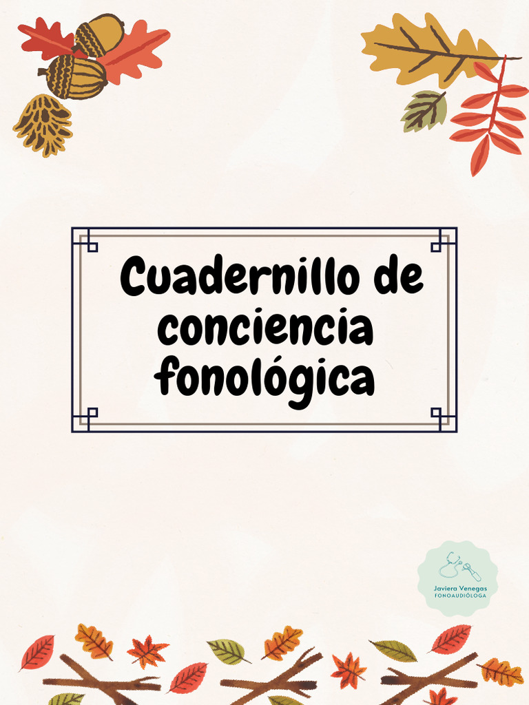 Cuadernillo de Conciencia Fonológica | PDF