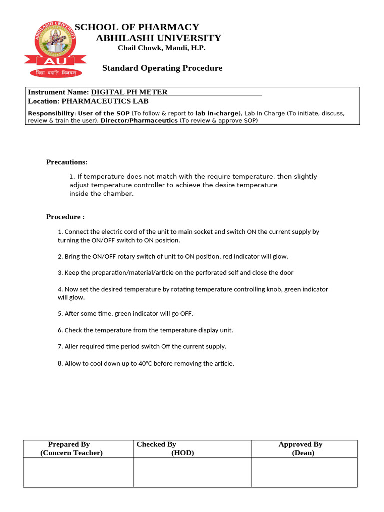 Sop Format (1) Ad1 | PDF
