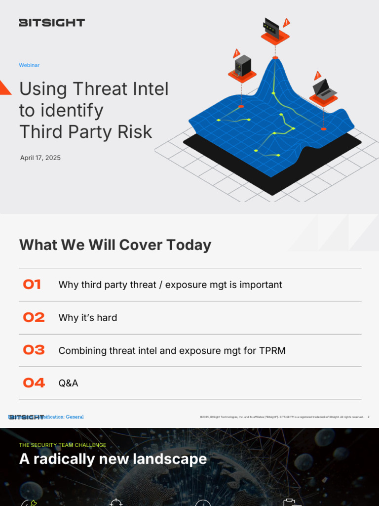Managing Third Party Risk with Bitsight | PDF | Ransomware | Computer ...