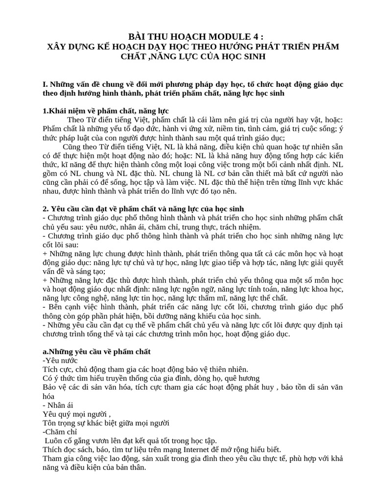 Bài Thu Ho CH Module 4 | PDF