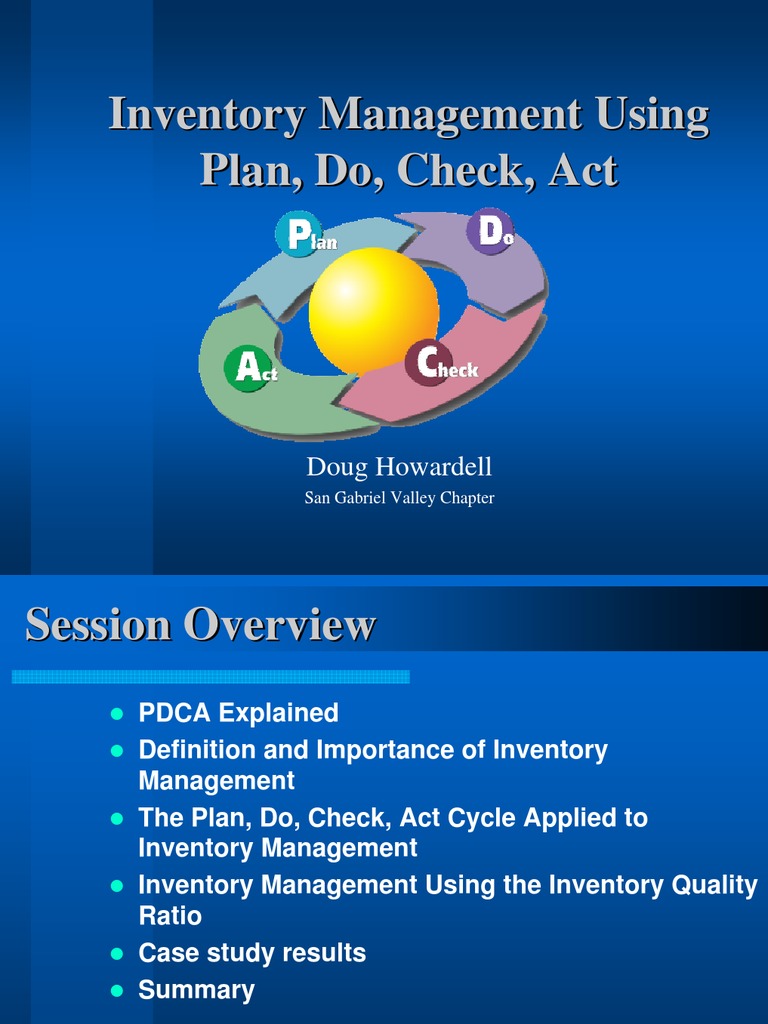 Apics-Pdm Using Pdca | PDF | Inventory | Industries