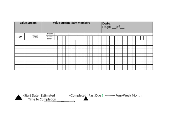20 VSM Planning Shhet | PDF