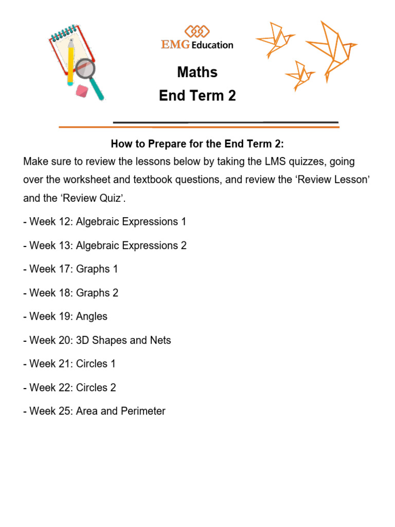 Coming Next in Maths - End Term 2 Assessment | PDF