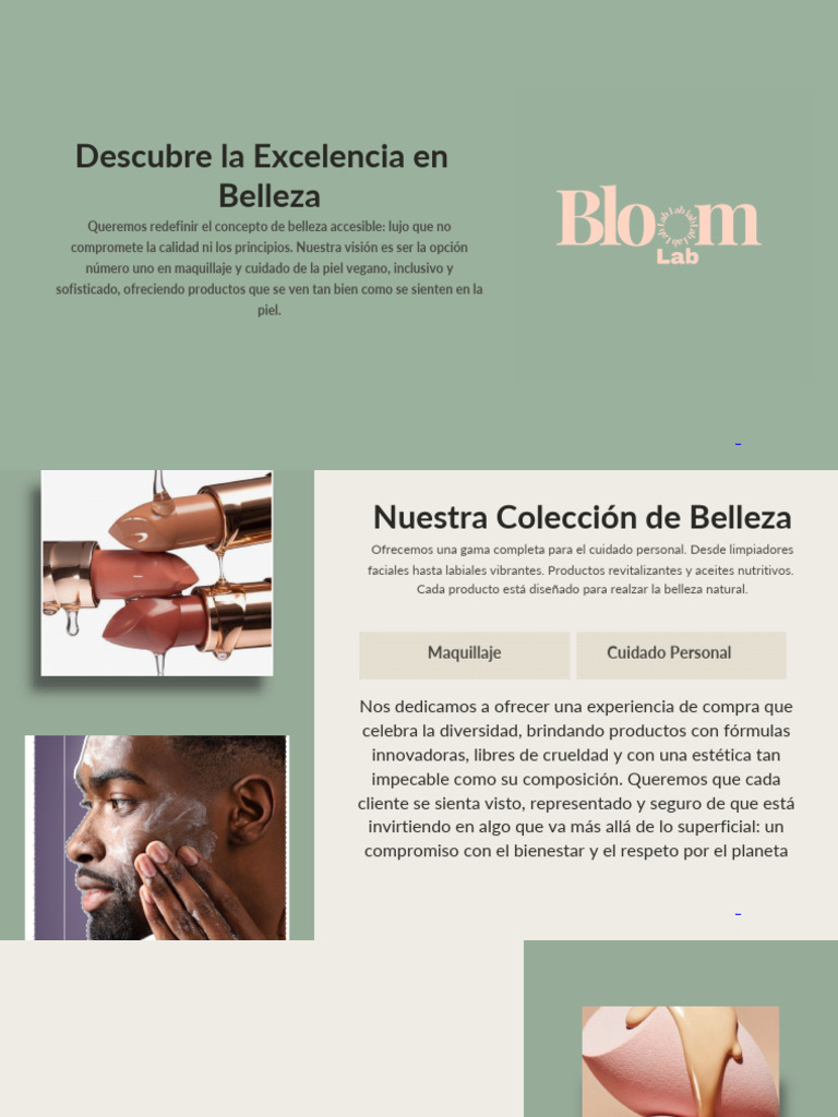 Bloom Lab - Descubre La Excelencia en Belleza PDF | PDF | Productos ...