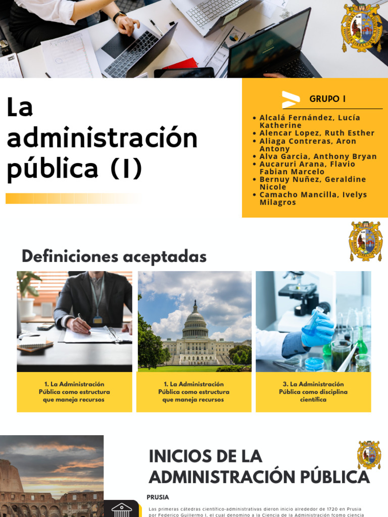 Historia y Estructura de la Administración Pública | PDF | Estado ...
