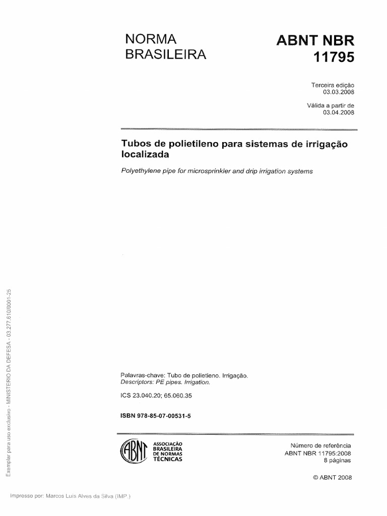 NBR 11795 | PDF