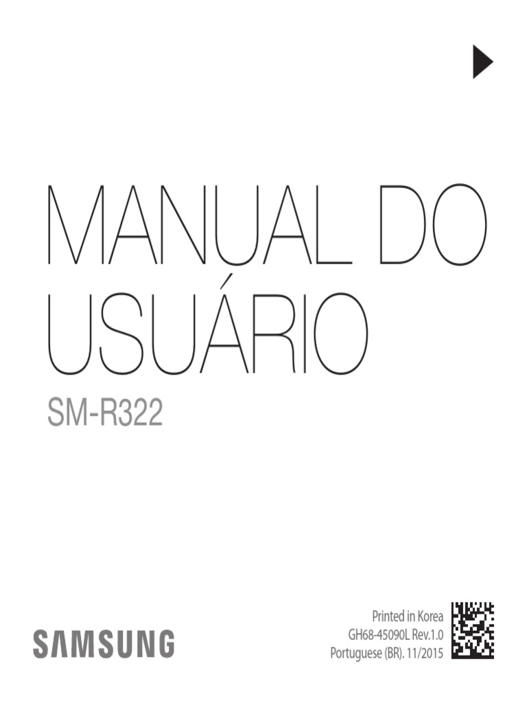 Manual do Usuário do Gear VR SM-R322 | PDF | Bluetooth | Desperdício