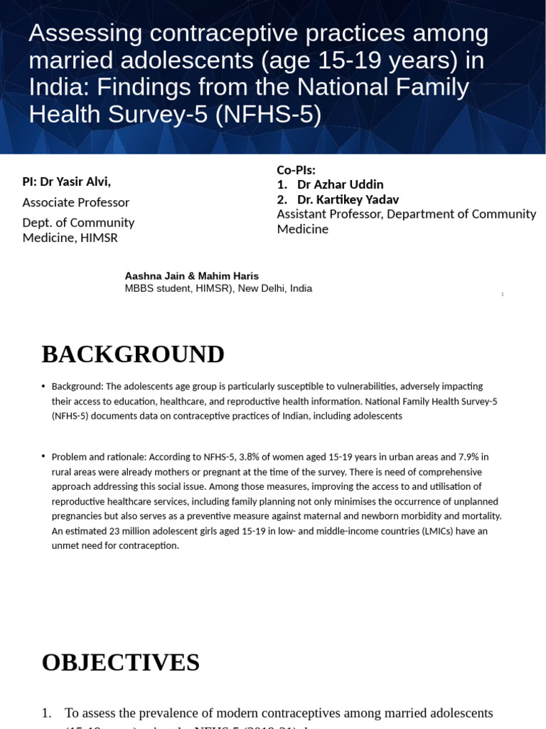 NFHS Agh Presentation RPAC | PDF | Birth Control | Family Planning