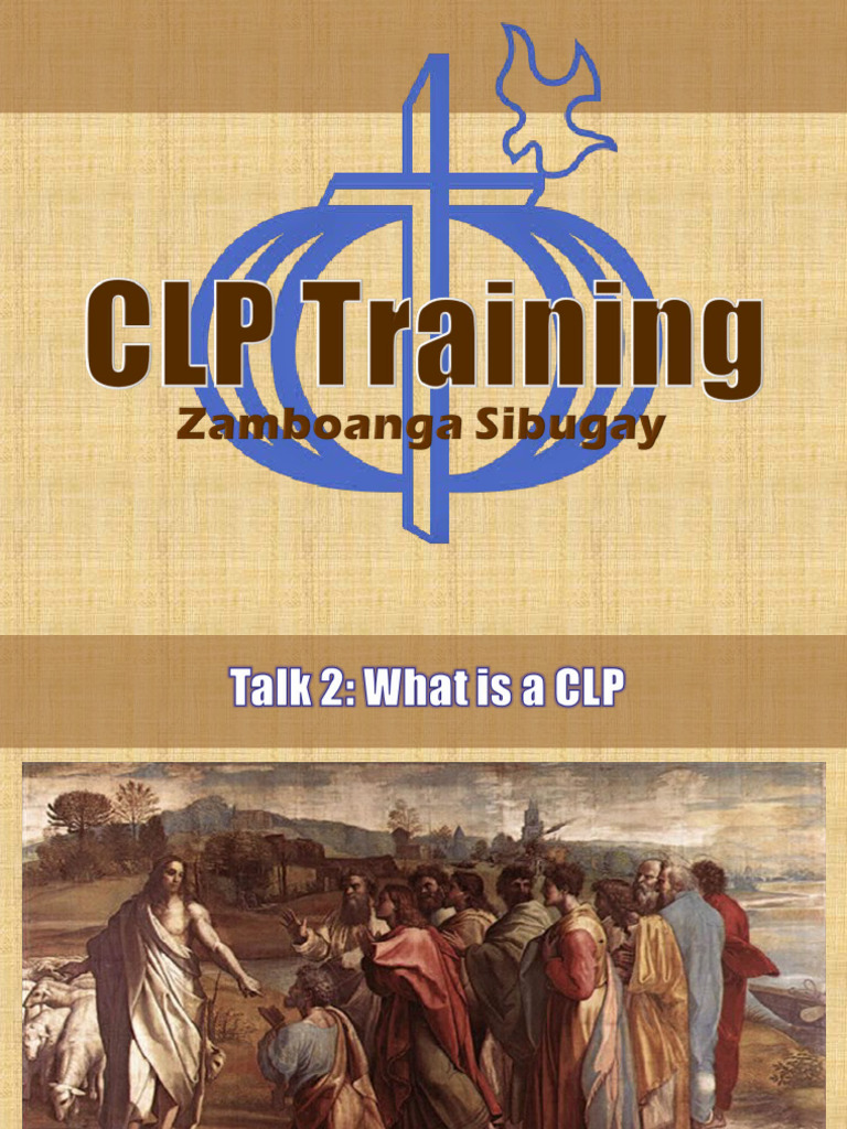 CLP Training Talk 2 Overview | PDF | Baptism With The Holy Spirit | Jesus