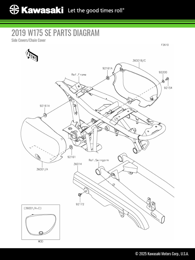 2019 W175 SE Side Covers - Chain Cover | PDF