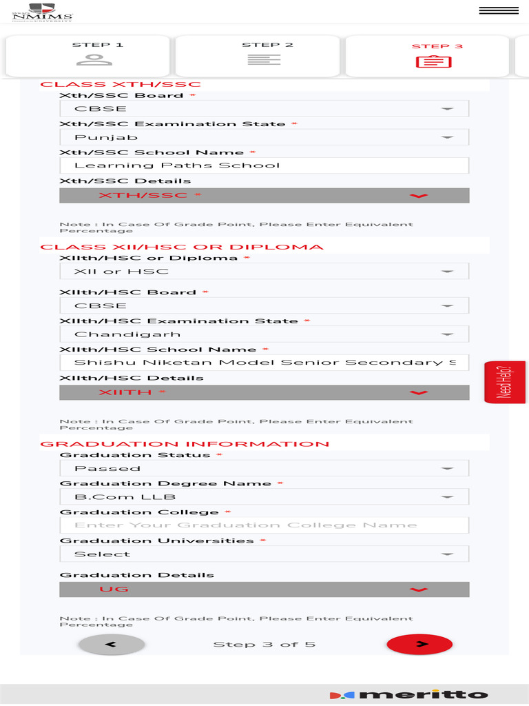 Submit Form NMIMS University | PDF