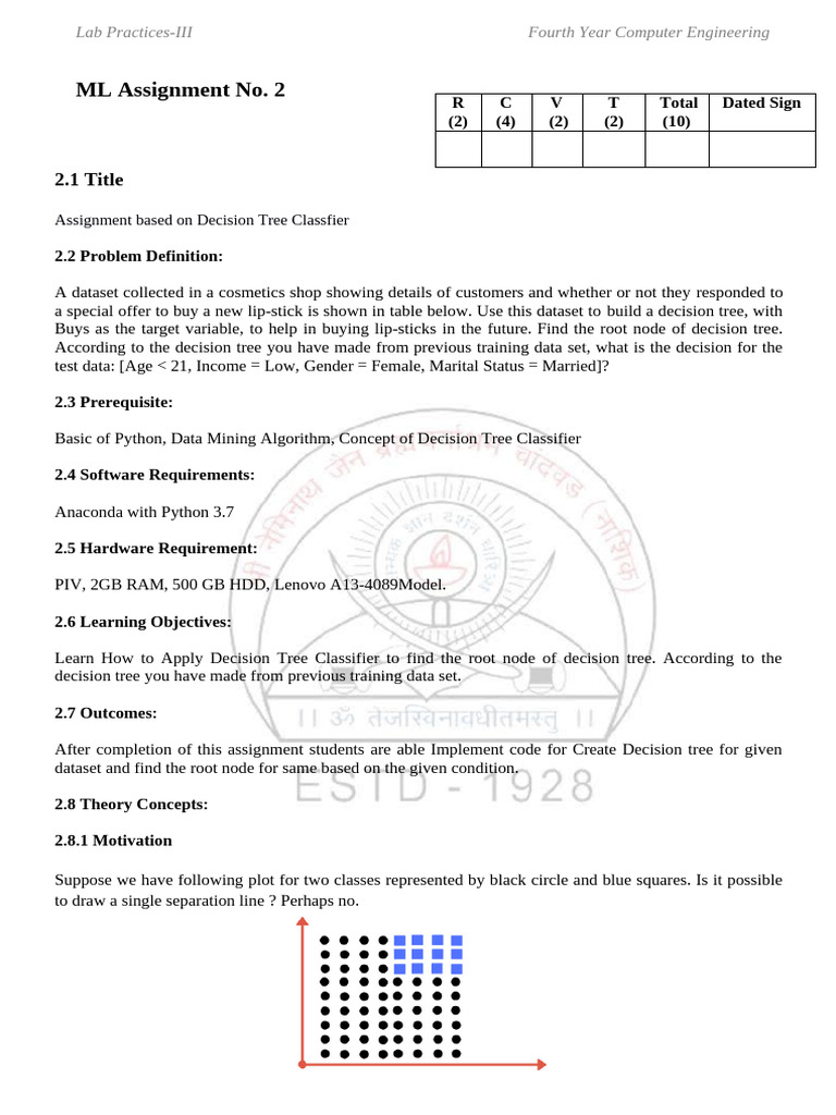 Decision Tree Classifier - Manual | PDF | Artificial Intelligence ...