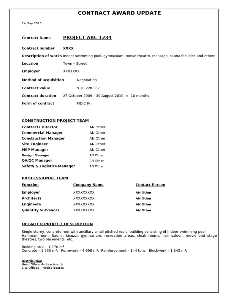 Contract Update | PDF