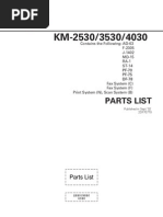 Kyocera Diagrama de Partes KM 2530 3530 4030 P