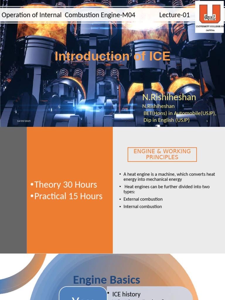 Internal Combustion Engine Basics | PDF | Internal Combustion Engine ...