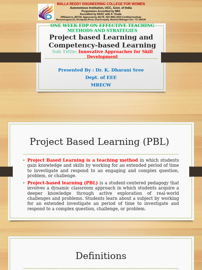 Project-Based Learning in Education | PDF | Project Based Learning ...