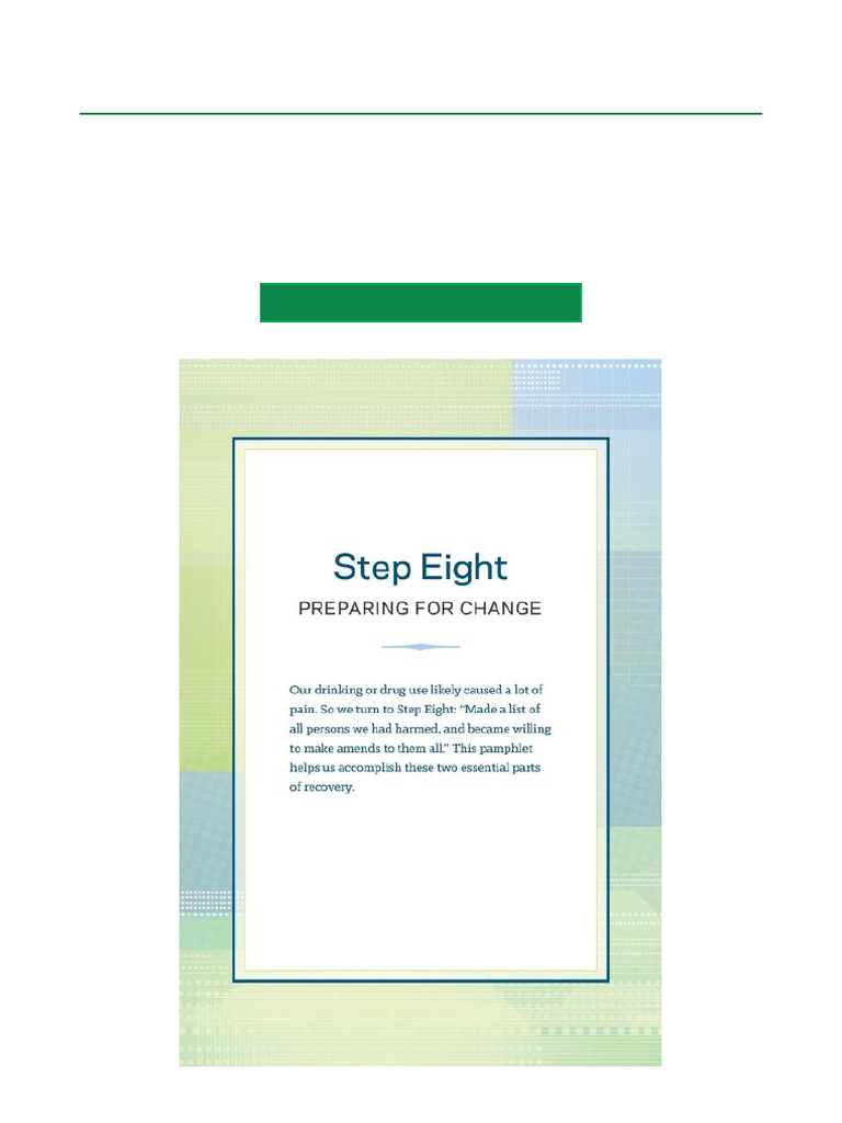 Step Eight: Preparing for Change Guide | PDF