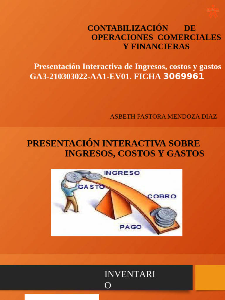 Contabilización de Inventarios y Costos | PDF | Contabilidad | Costo