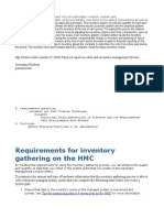 Requirements For Inventory Gathering On The HMC