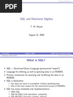 Lecture 03 Intro SQL Relational Algebra