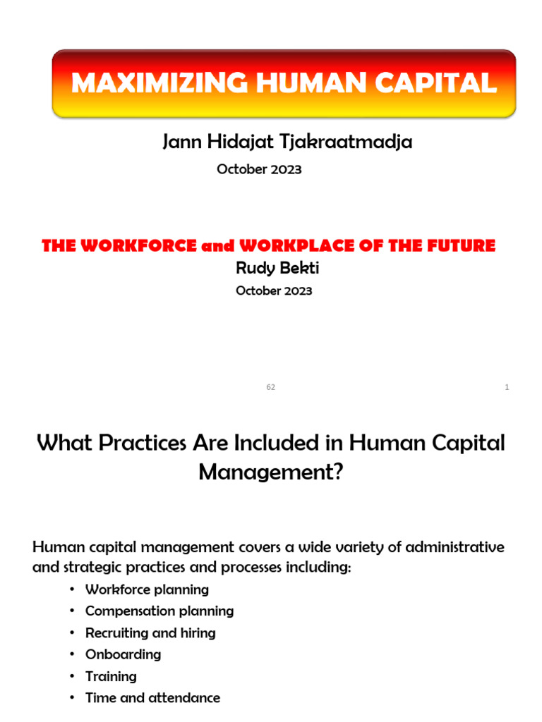 Future Workforce and Human Capital Strategies | PDF | Human Resource ...