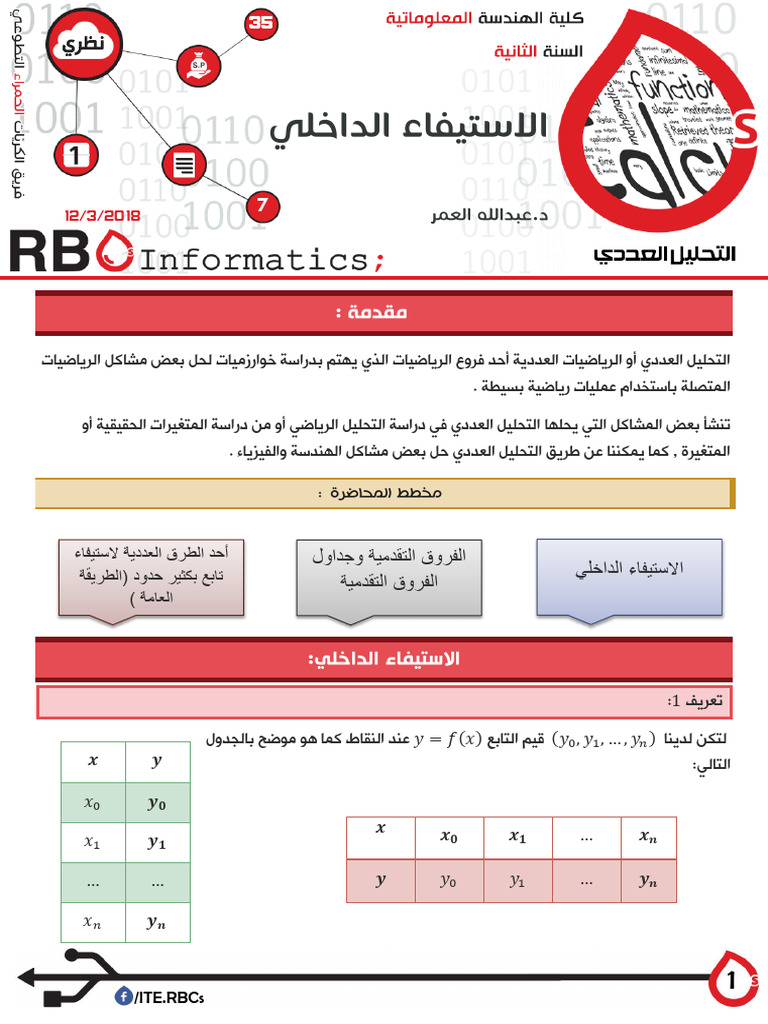 Numerical Analysis Theoritical Lec 1 | PDF