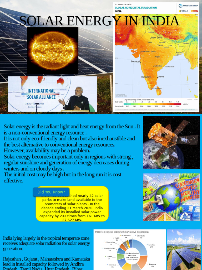 Project - Geography - Solar - Energy - in - India | PDF | Solar Power ...