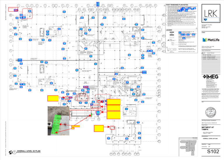 Metwest at Tampa Post-Tensioned Plans | PDF | Civil Engineering | Masonry