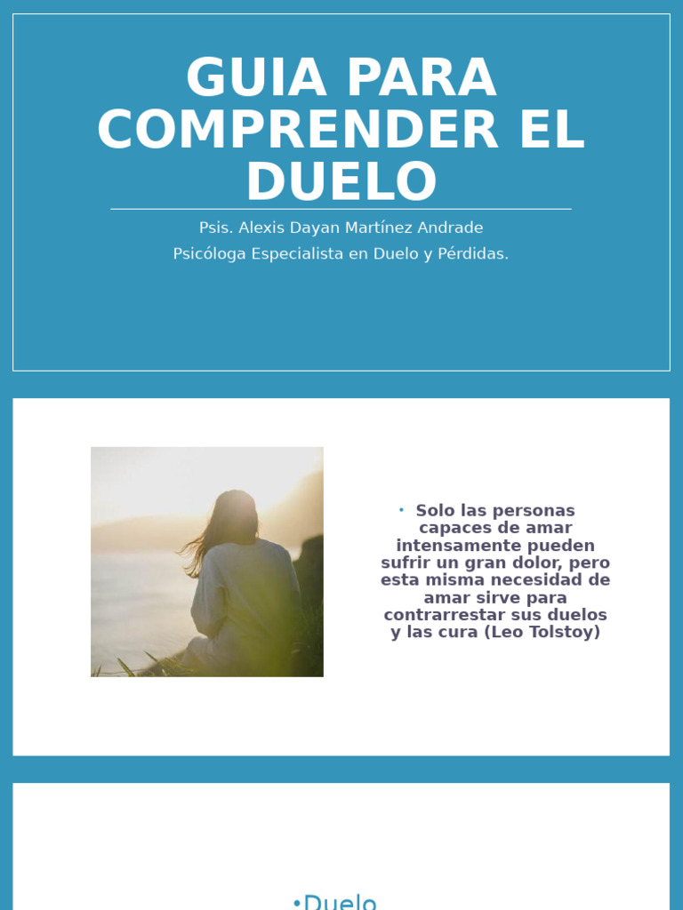 Entendiendo el Duelo y la Pérdida | PDF | Dolor | Las emociones