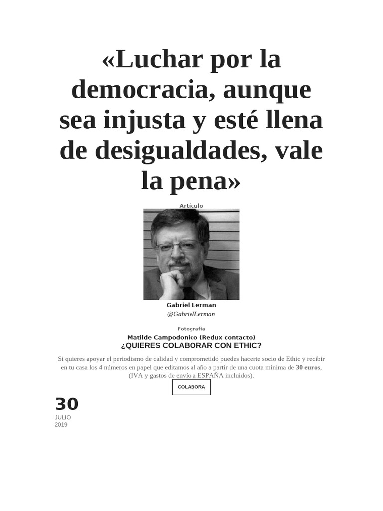 Mujica: Lucha por la democracia y esperanza | PDF | America latina ...
