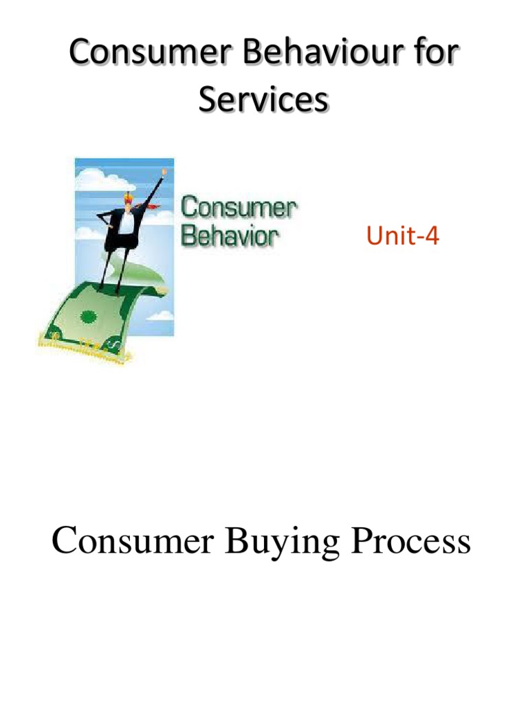 Consumer Buying Process for Services | PDF | Consumer Behaviour | Behavior