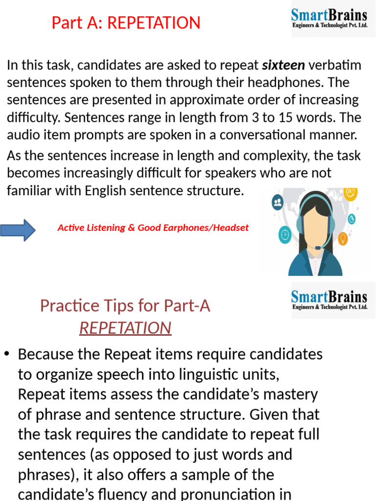 Verbatim Sentence Repetition Practice | PDF