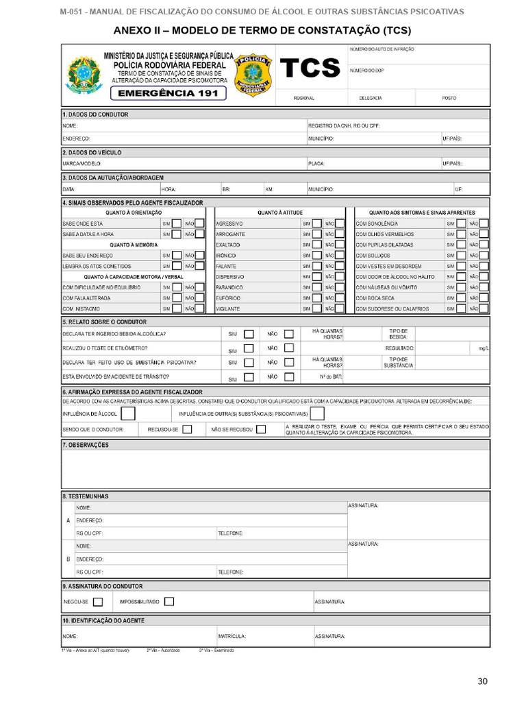 Modelo de Termo de Constatação TCS | PDF