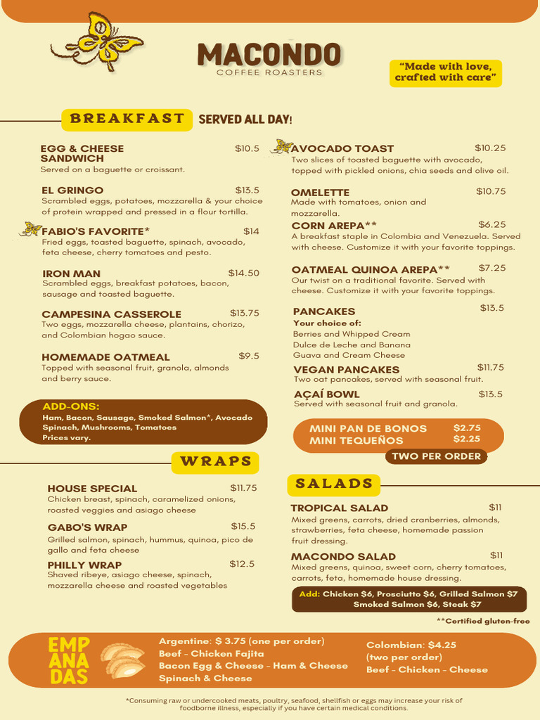 Macondo+Menu+ +sept+2024 (Original) | PDF | Hamburgers | Salad
