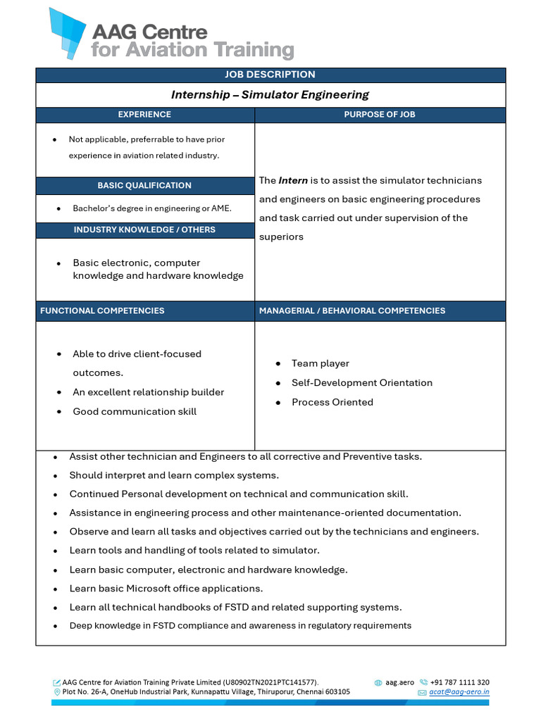 Internship - Simulator Engineer | PDF | Engineering | Simulation