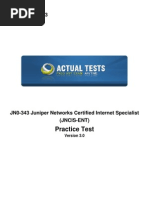 Practice Test: Juniper JN0-343