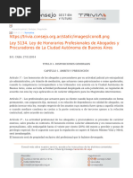 Ley de Honorarios de Abogados en Buenos Aires | PDF | Sentencia (ley